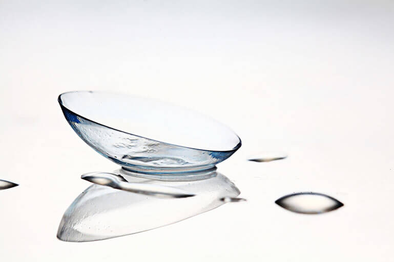 Closeup of a Contact Lens