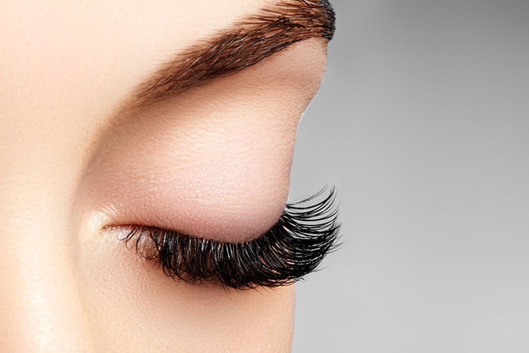 Woman With Thick Eyelashes